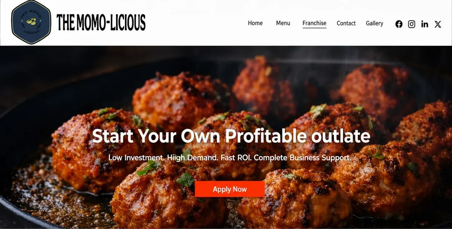 Momolicious hero website